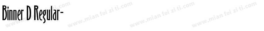 Binner D Regular字体转换